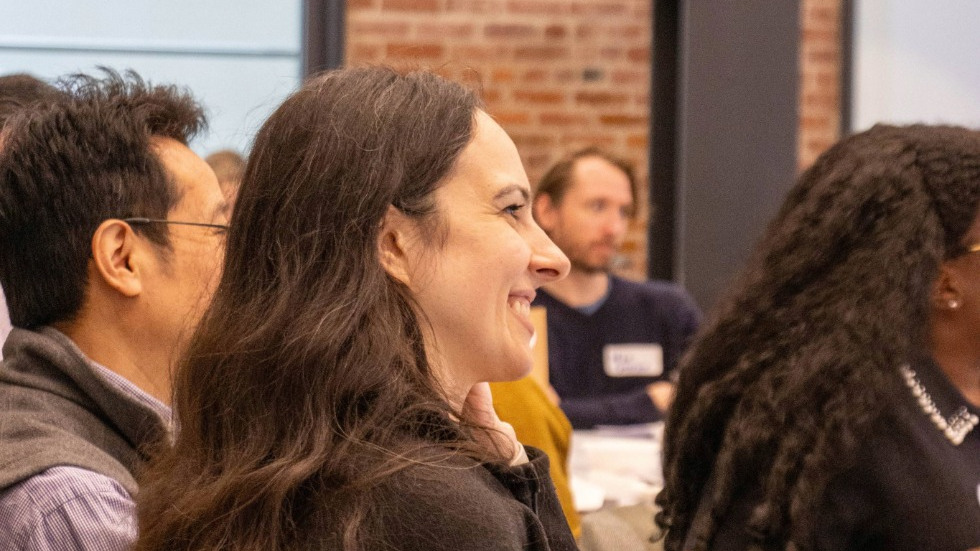 Brown faculty listen to presentation on fundraising strategies
